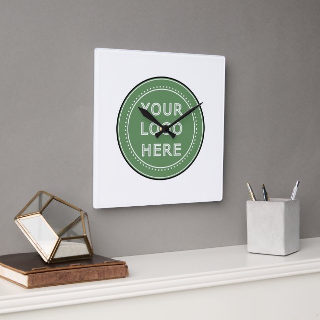 personalised Modern, Minimalist, & Elegant  Square Wall Clock (Office)