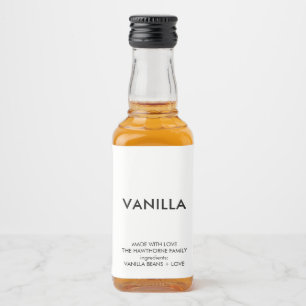 Personalised Modern Minimalist Homemade Liquor Bottle Label
