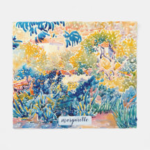 Personalised Modern Monogram Name Artist's Garden