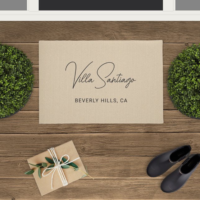 Personalised Modern Name of Home Residence Doormat (Creator Uploaded)