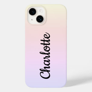 Personalised Modern Pastel Ombre Case-Mate iPhone 14 Case