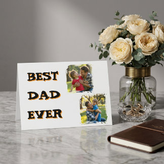 Personalised Modern Photo Collage Father's Day Card