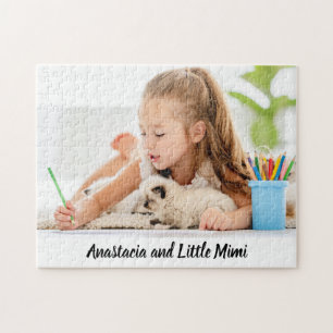 Personalised modern photo gift jigsaw puzzle