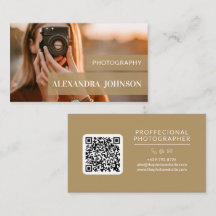 Personalised & Modern Photographer Business Card
