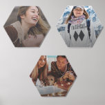 Personalised Modern Photos Foam Core Photo Tile<br><div class="desc">Capture your cherished moments with a personalised custom photo tile. This exquisite tile showcases a heartwarming images of a happy couple, their names elegantly inscribed beneath. But the beauty doesn't end there – this tile is a canvas for your own memories. Simply replace the photo with your own treasured image,...</div>