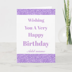 Personalised modern pretty birthday card