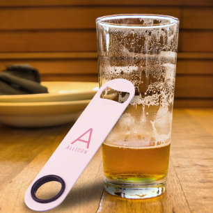 Personalised Modern Pro Speed Pink Bottle Opener