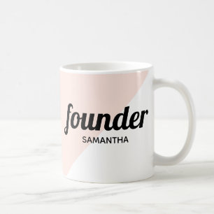 Personalised modern professional boss founder coffee mug