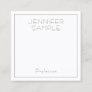 Personalised Modern Professional Elegant Template Square Business Card