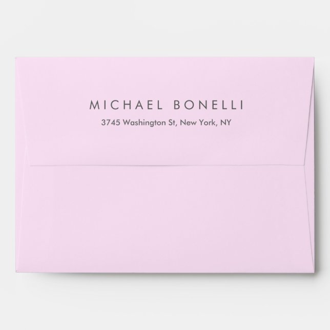 Personalised Modern Professional Plain Envelope (Back (Top Flap))