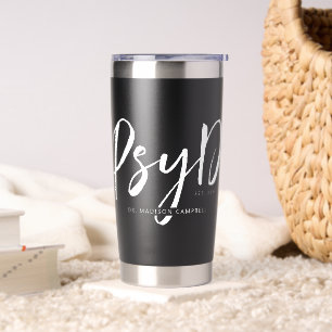 Personalised Modern PsyD Doctor of Psychology Insulated Tumbler