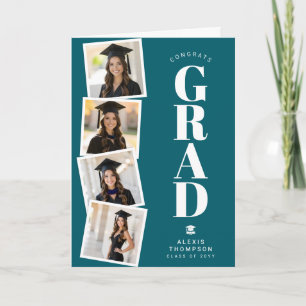 Personalised Modern School College Graduation  Card