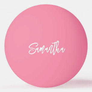 Personalised Modern Script Monogram name Ping Pong Ball