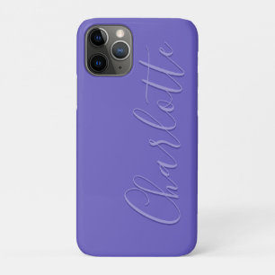 Personalised Modern Simple Purple  iPhone 11 Pro Case