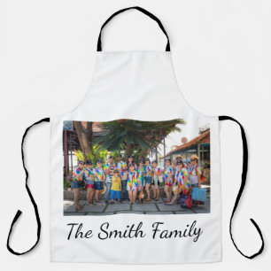 Personalised Modern Simple Reunion Photo   Apron