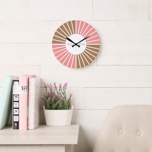 Personalised Modern Stylish  Large Clock (Reading Room)