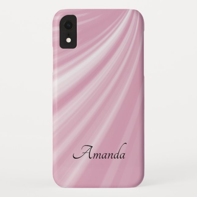Personalised Modern Stylish Paste Pale Rose Pink Case-Mate iPhone Case (Back)