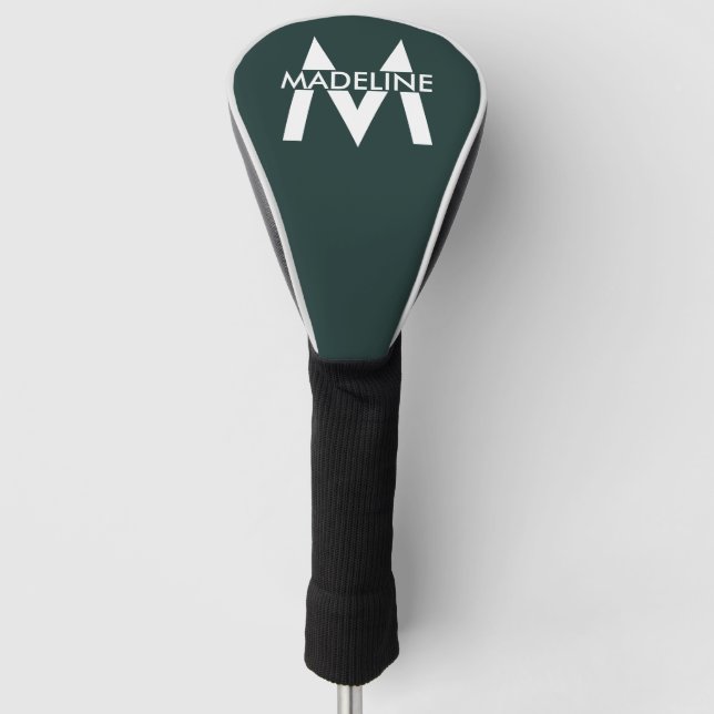  Personalised Modern Stylish Trendy  Golf Head Cover (Front)