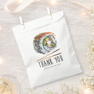 Personalised Modern Sushi Birthday Favour Bag