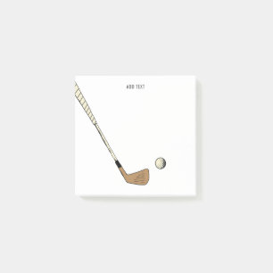 Personalised Modern Vintage Golf Post-it Notes