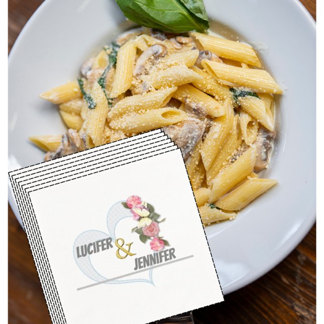 Personalised modern Wedding Napkins (Creator Uploaded)