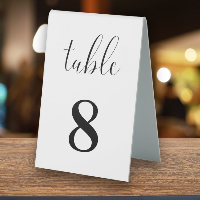 Personalised Modern White Minimalist Numbers  (Creator Uploaded)