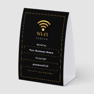Personalised Modern WiFi Sign