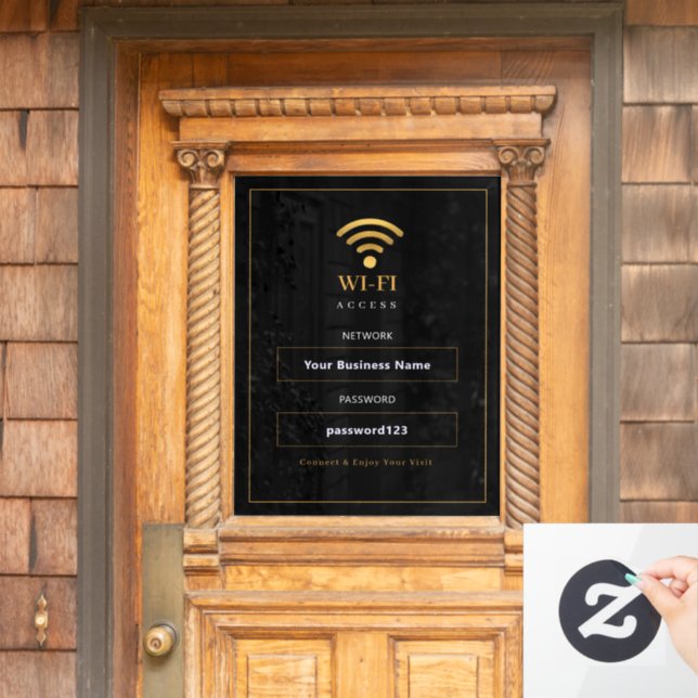 Personalised Modern WiFi Sign (Home Door)