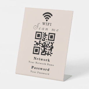 Personalised Modern WiFi Sign