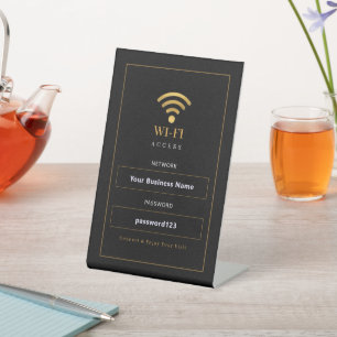 Personalised Modern WiFi Sign