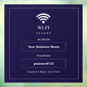 Personalised Modern WiFi Sign