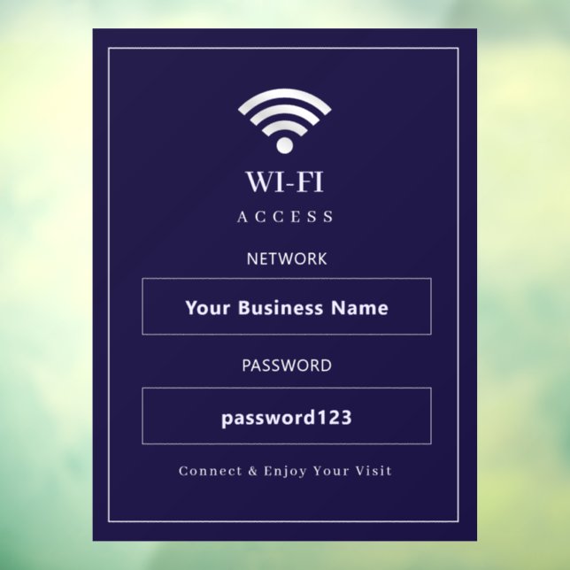 Personalised Modern WiFi Sign (Sheet 3)