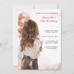 Personalised Modern Women Birthday invites
