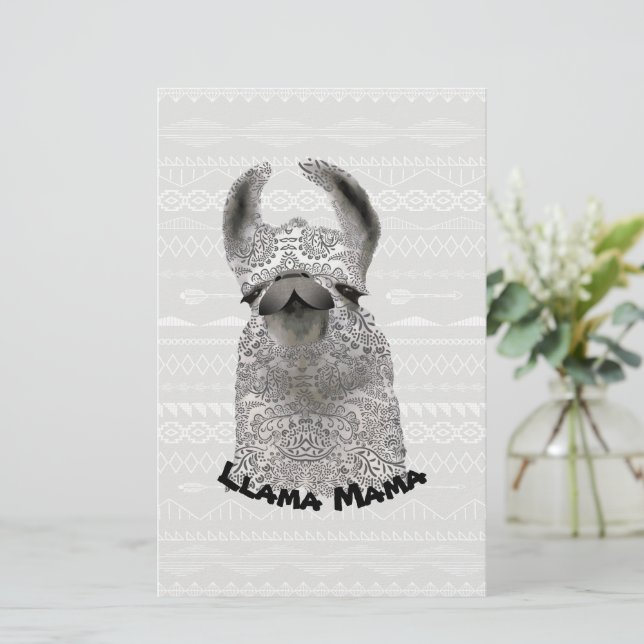 Personalised Moma Llama Stationery (Standing Front)
