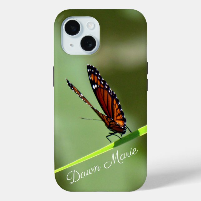 Personalised Monarch Butterfly - Phone Case (Back)