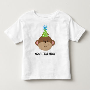 Personalised Monkey Birthday T Shirt For Boys