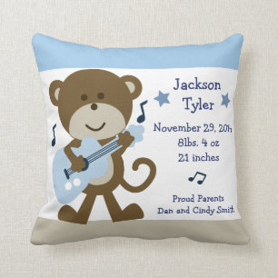 Personalised "Monkey Rocker" Pillow