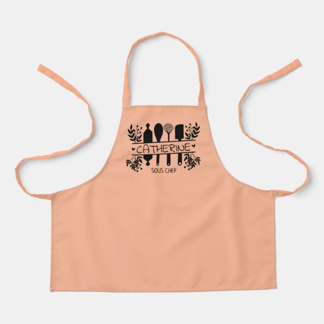 Personalised Monogram All-Over Print Apron (Front)