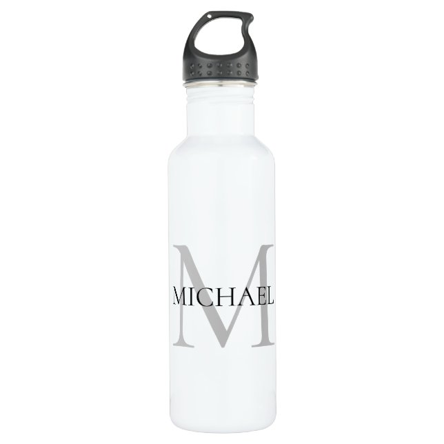 Personalised Monogram and Name 710 Ml Water Bottle (Front)