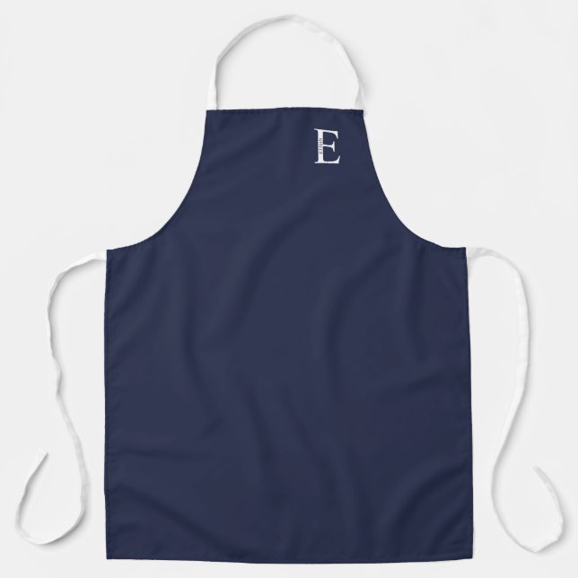 Personalised Monogram and Name Apron (Front)