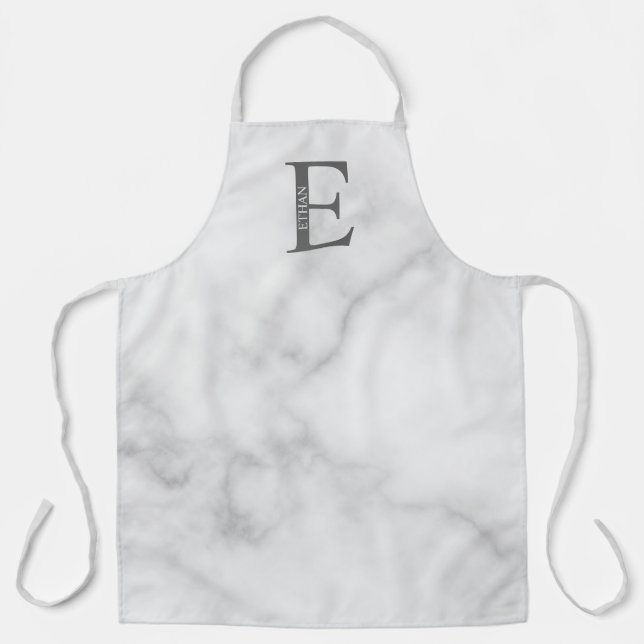 Personalised Monogram and Name Apron (Front)