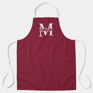 Personalised Monogram and Name Apron