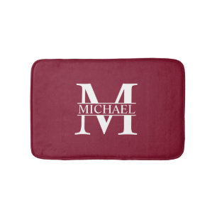 Personalised Monogram and Name Bath Mat
