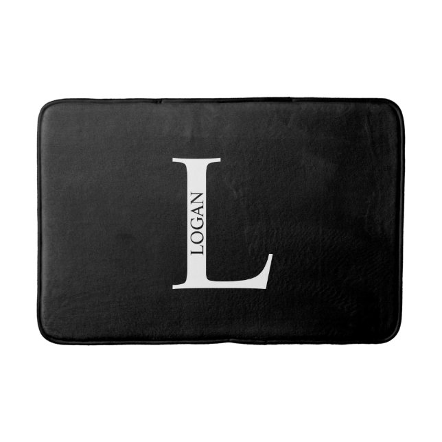 Personalised Monogram and Name Bathroom Mat (Front)