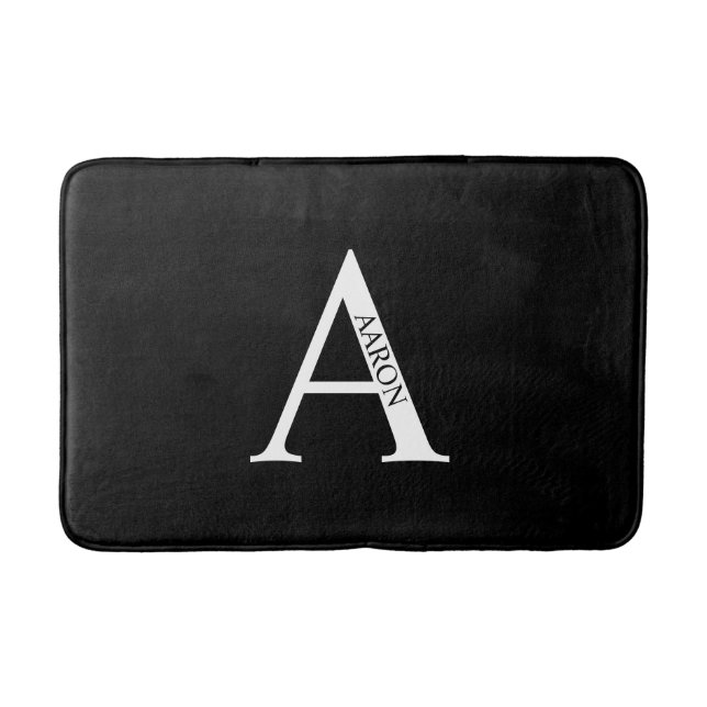 Personalised Monogram and Name Bathroom Mat (Front)