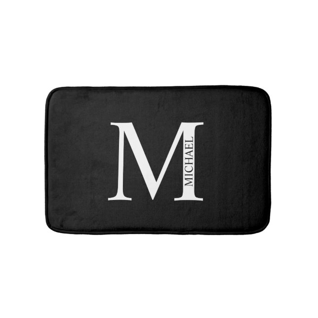 Personalised Monogram and Name Bathroom Mat (Front)