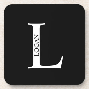 Personalised Monogram and Name Beverage Coaster