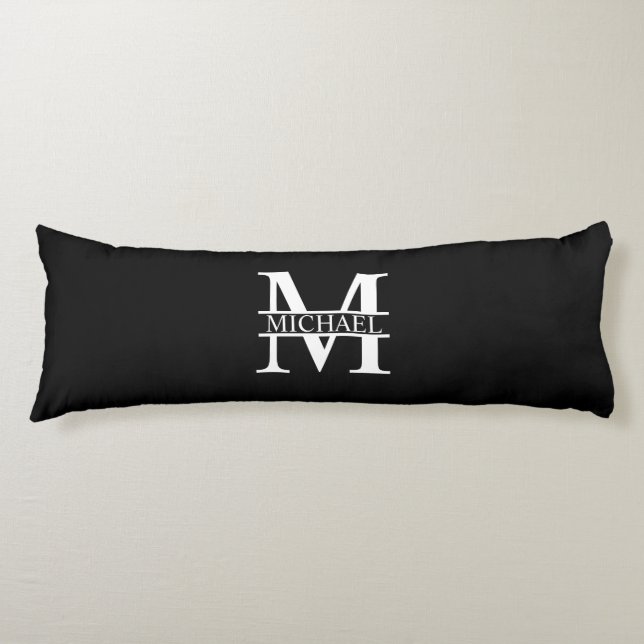 Personalised Monogram and Name Body Cushion (Front)