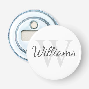 Personalised Monogram and Name Bottle Opener