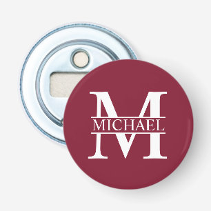 Personalised Monogram and Name Bottle Opener
